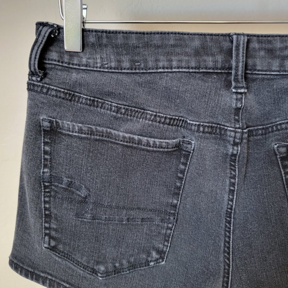 American Eagle Outfitters Hi-Rise Shortie Black Denim Jean Shorts - Picture 8 of 16